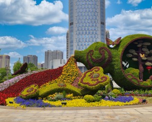 “新聊城 新展望”四大立体景观作品助力公园城市建设