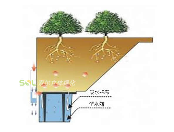 花盆式组合花柱灌溉示意图