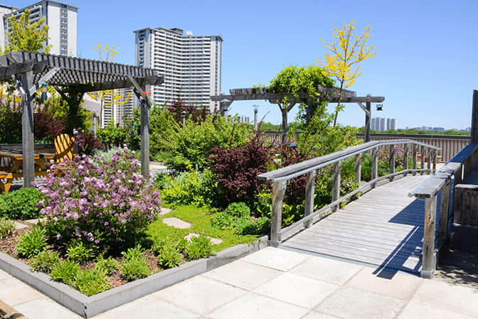 居住空间景观提升高档公寓屋顶花园